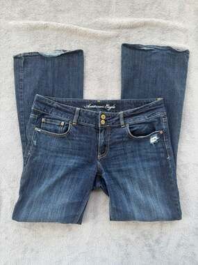American Eagle Artist Stretch Women's Bootcut Jeans Size 12 Regular Dark Wash